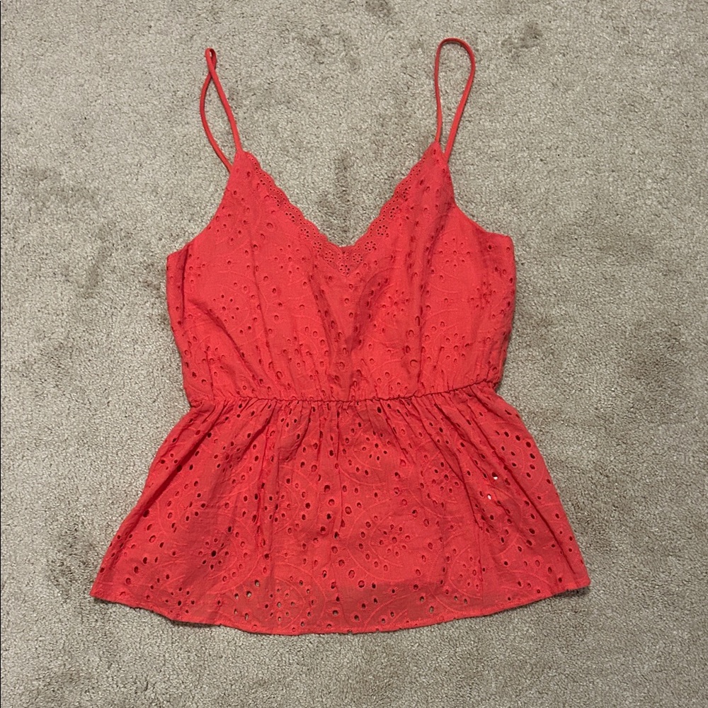 Racheal Scarlet Eyelet Camisole